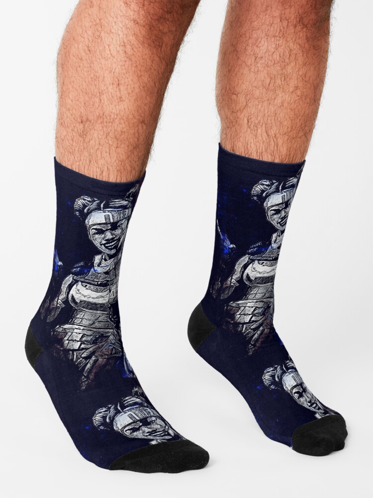 "Apex legends Lifeline Splatter Canvas" Socks by LenaLuisa Redbubble