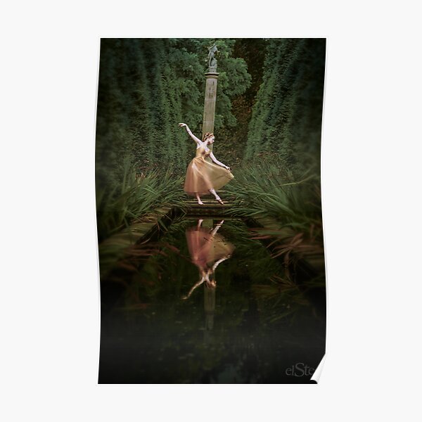 Gold ballerina Poster