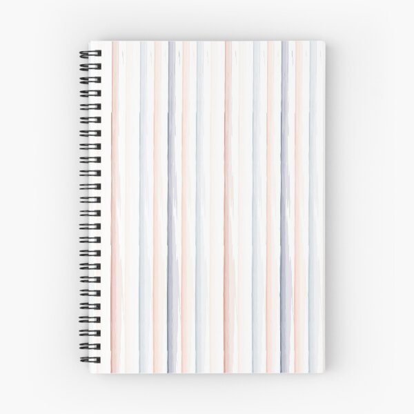 Item preview, Navy Blue and Coral Hand Drawn Diagonal Striped designed and sold by ArtHanbal.