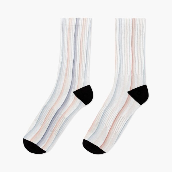 Item preview, Navy Blue and Coral Hand Drawn Diagonal Striped designed and sold by ArtHanbal.