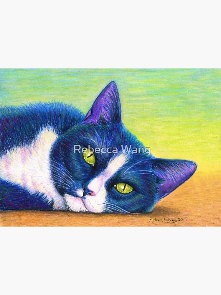 Colorful Tuxedo Cat by lioncrusher