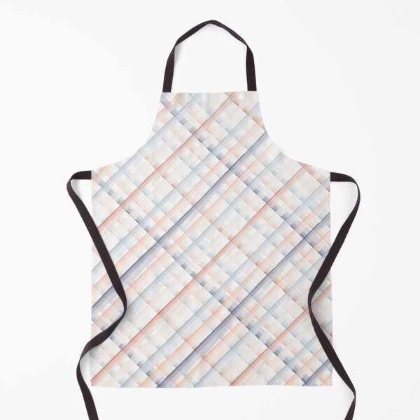 Item preview, Navy Blue and Coral Watercolor Checkered Striped designed and sold by ArtHanbal.