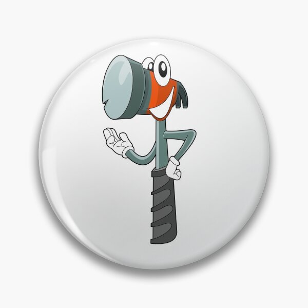 Item preview, Cute Hammer Cartoon Character designed and sold by StickersPlus.