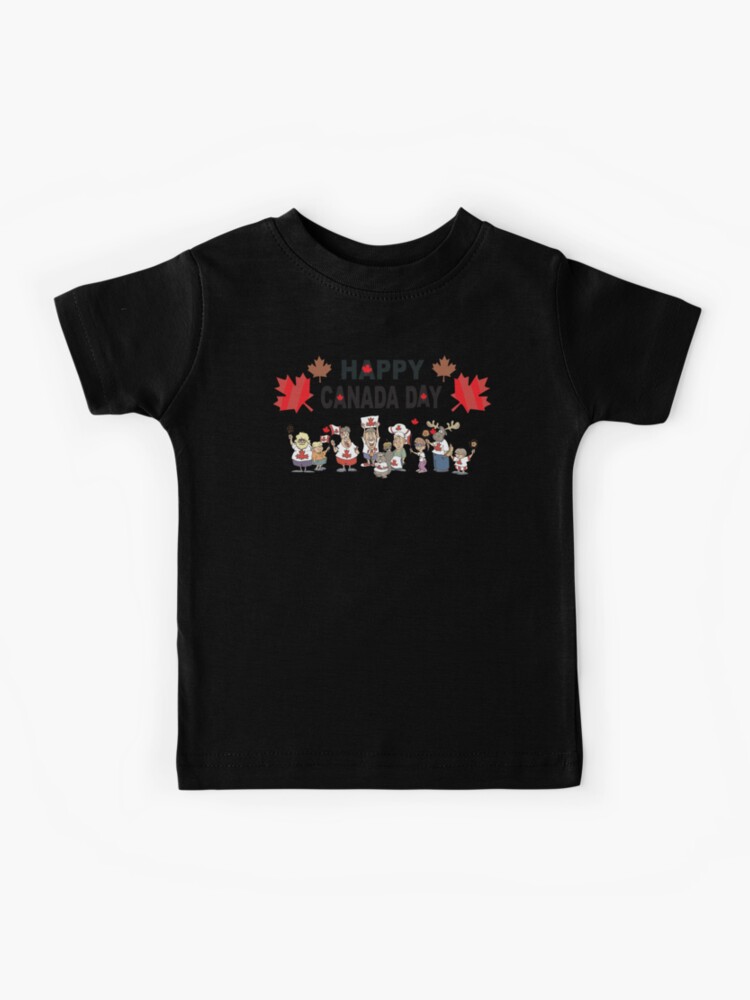 Happy Canada Day July 01 Hockey Game, Jersey, Kids T-Shirt