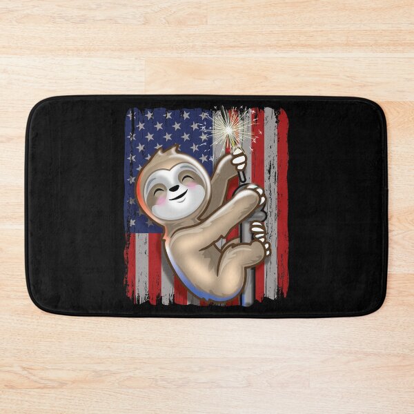 Item preview, Patriotic American Sloth Sparklers designed and sold by pablomendoza.