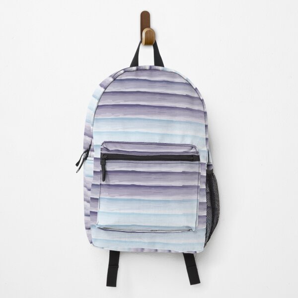 Item preview, Navy Blue and Light Blue Hand Drawn Striped designed and sold by ArtHanbal.