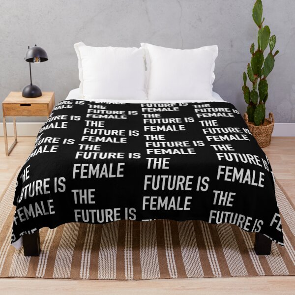 Item preview, THE FUTURE IS FEMALE bold white designed and sold by jazzydevil.