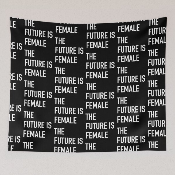 Item preview, THE FUTURE IS FEMALE bold white designed and sold by jazzydevil.