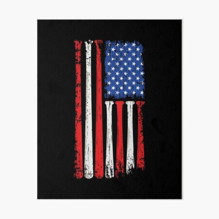 Artikel-Vorschau von Amerikanische USA Flagge Baseball Schläger Vintage, designt und verkauft von phenomenia.