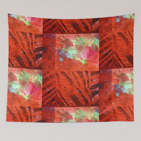 Item preview, Modern Abstract Jungle Collage Painting designed and sold by NancyMerkle.