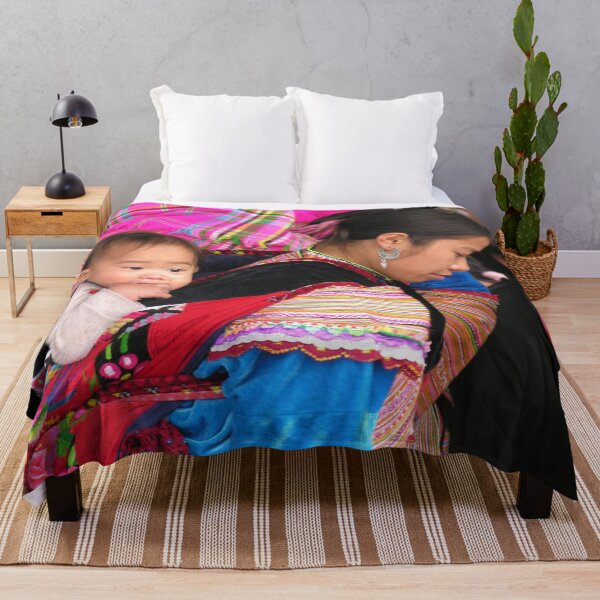 Item preview, Vietnamese Mother and Baby Boy at Can Cau  Mong Market Vietnam designed and sold by worldways.
