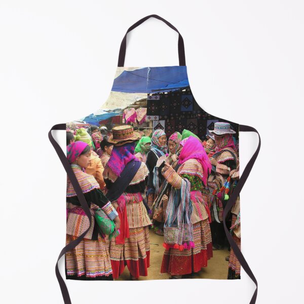 Item preview, Womem in Ethnic Dress at the Market, Vietnam designed and sold by worldways.