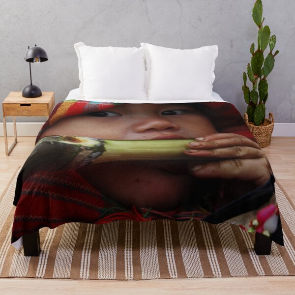 Item preview, Sweet Little Asian Child with Sugarcane Portrait designed and sold by worldways.