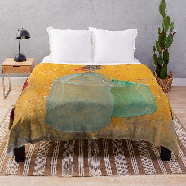 Item preview, Fishing Nets Hanging Laundry Yellow Wall designed and sold by worldways.