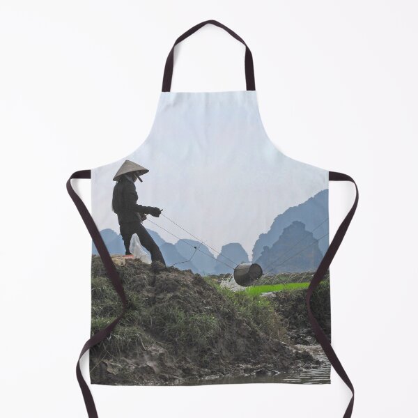 Item preview, Farmers Irrigating Rice Fields, Rural Landscape, Vietnam designed and sold by worldways.
