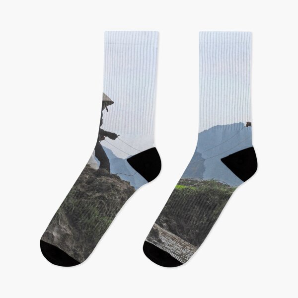 Item preview, Farmers Irrigating Rice Fields, Rural Landscape, Vietnam designed and sold by worldways.