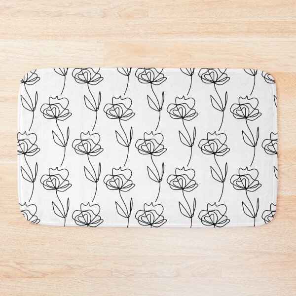 Item preview, flower line drawing designed and sold by maddie tay.