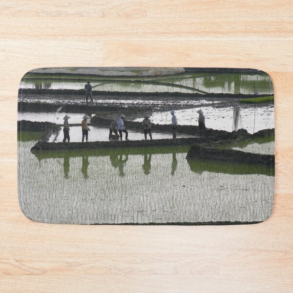 Item preview, Farmers Working Rice Fields, Rural Landscape, Vietnam designed and sold by worldways.