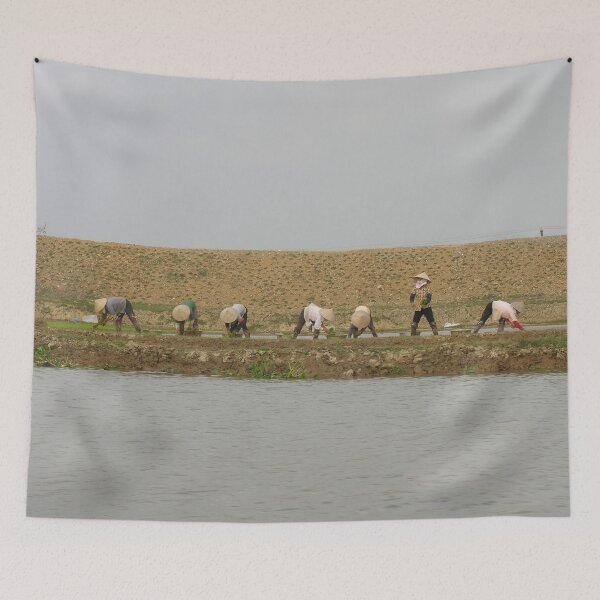 Item preview, Farmers Working Rice Fields, Vietnam designed and sold by worldways.