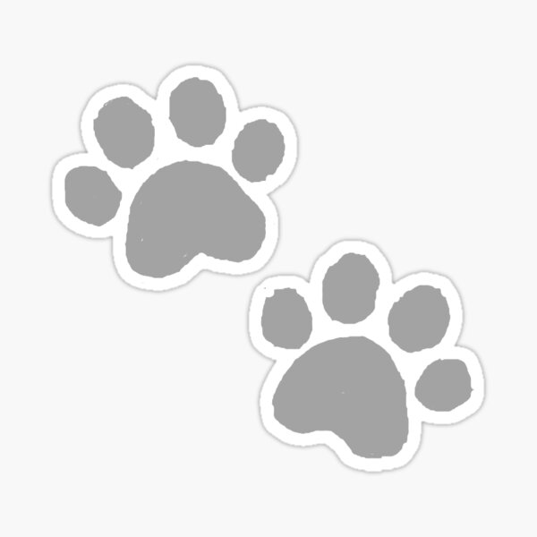 dog paw sticker Sticker