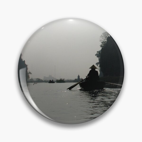 Item preview, Silhouette Rowing Boats River Mountains, Tam Coc, Vietnam designed and sold by worldways.