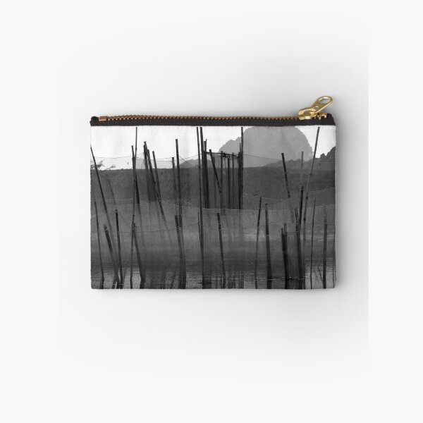 Item preview, Fishing Nets River Vietnam black and white photography designed and sold by worldways.