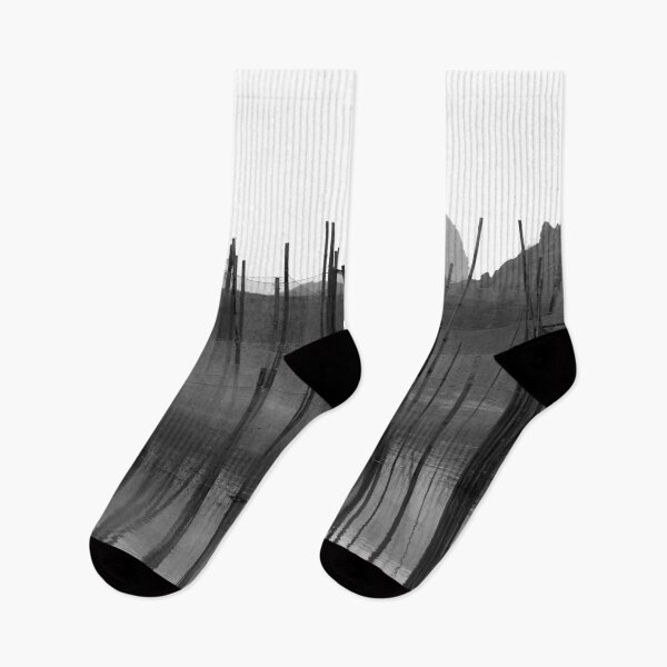 Item preview, Fishing Nets River Vietnam black and white photography designed and sold by worldways.