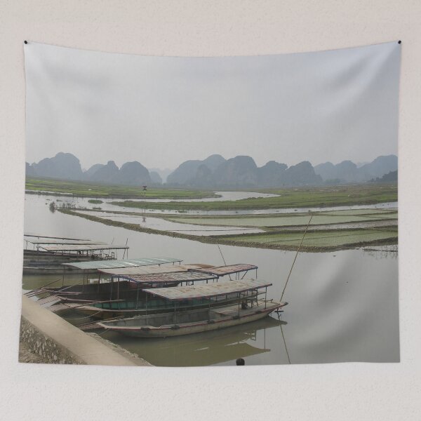 Item preview, Rice Fields Rowing Boats, Landscape, Vietnam designed and sold by worldways.