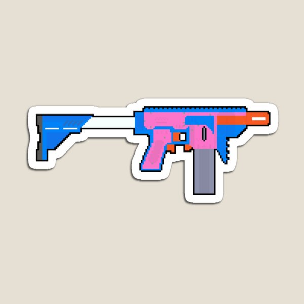 Item preview, Pixel Nerf Homemade Gryphon (w/EXPD Stock and Foregrip) (Bubblegum)  designed and sold by Sillybutts.