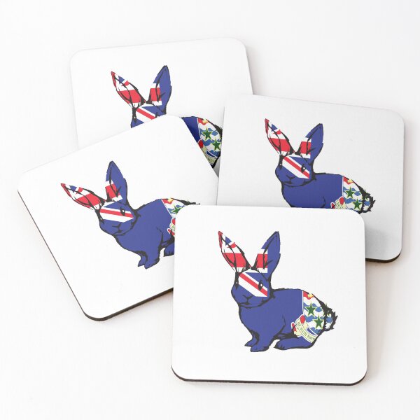 Item preview, CAYMAN ISLANDS BUNNY FLAG designed and sold by ROCK'EM SOCK'EM LOGO'S.