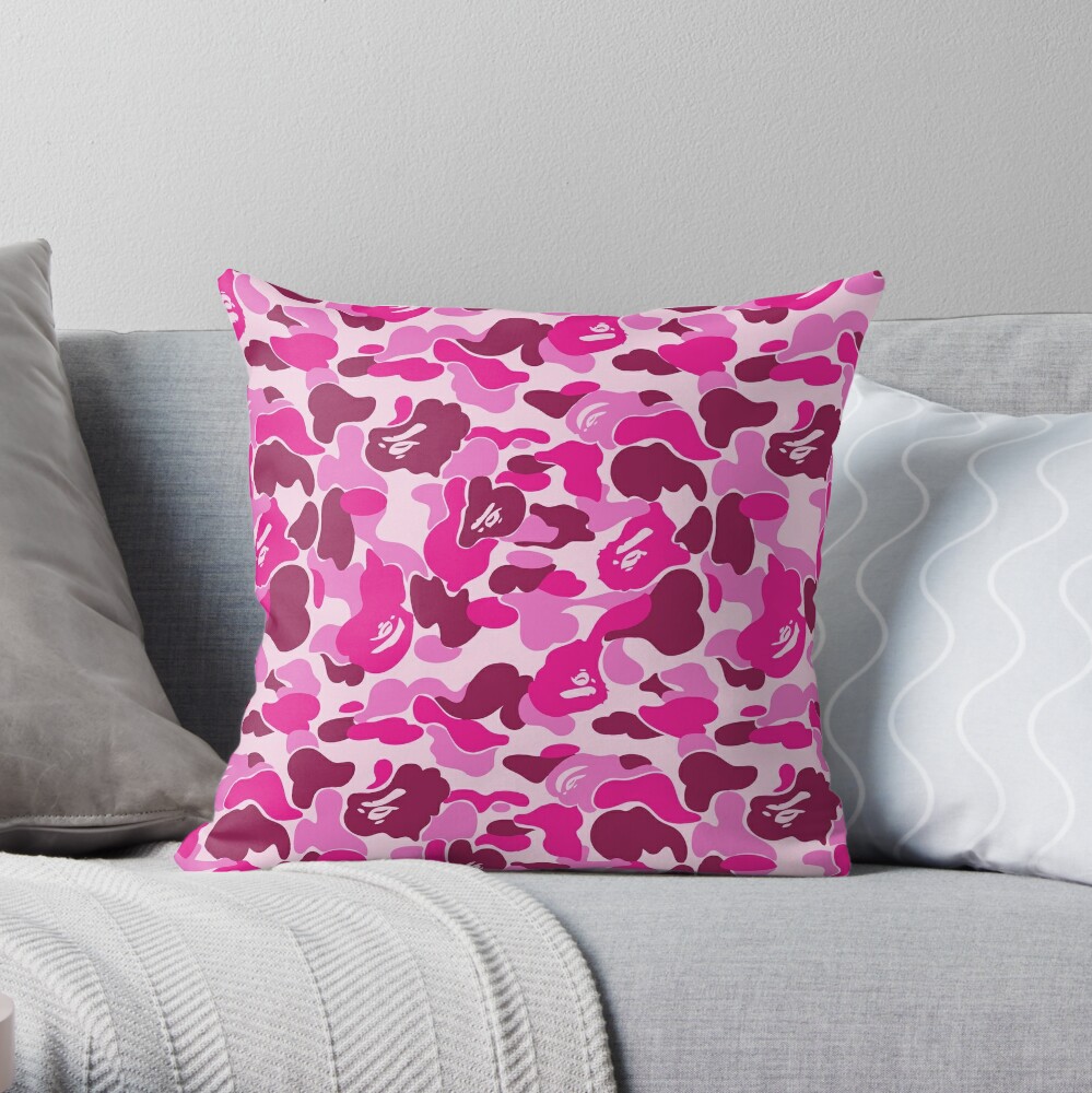 Pink Camo  Throw Pillow for Sale by BabyBootleg