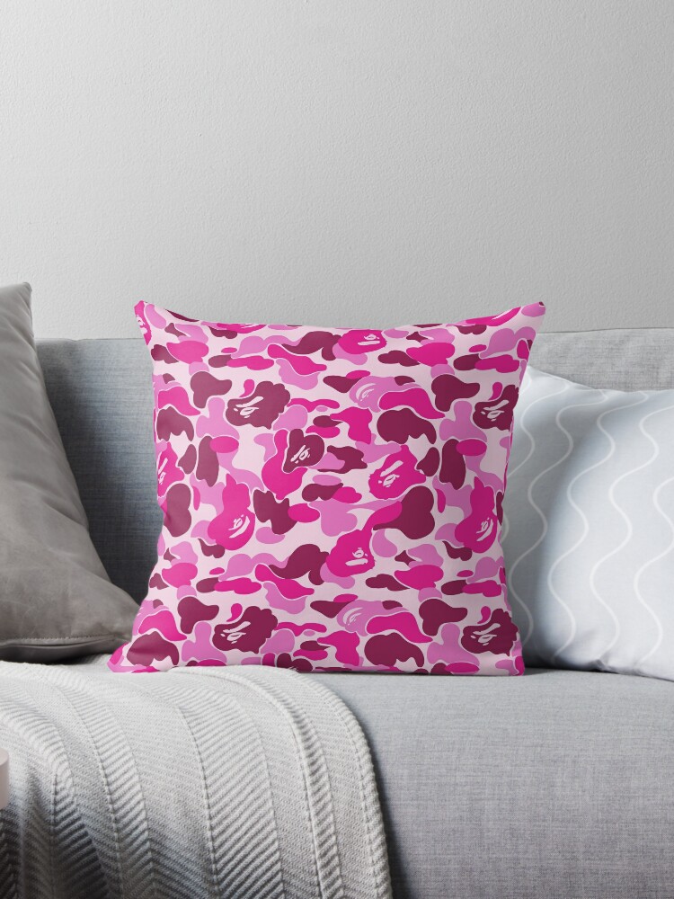 Pink Camo  Throw Pillow for Sale by BabyBootleg