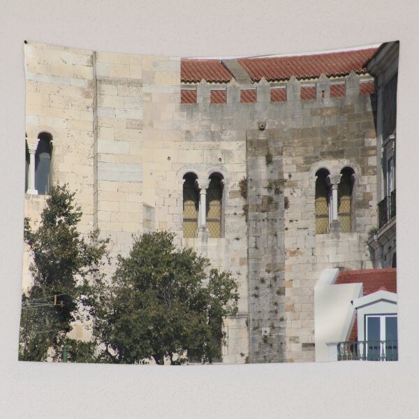 Item preview, Lisbon Cathedral Detail, Facade Windows, Romanesque Architecture, Portugal designed and sold by worldways.