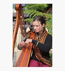 Harpist at Sheffield - beautiful Marietta #6823 Photographic Print