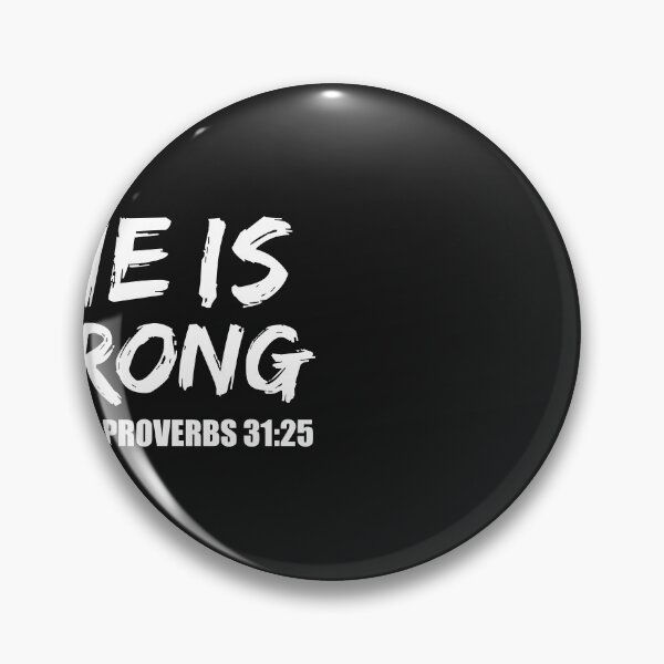 Item preview, She is Strong Shirt Proverbs 31 25 Bible Verse Christian Jesus designed and sold by losttribe.