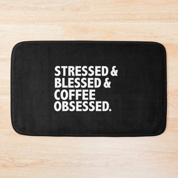 Item preview, Stressed Blessed Coffee Obsessed Christian God Jesus designed and sold by losttribe.