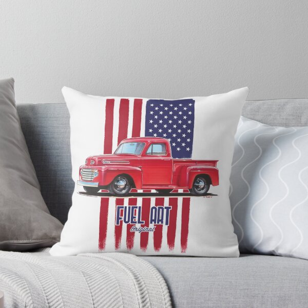Item preview, 1948 F-1 with Patriotic Flag designed and sold by FuelArtOriginal.