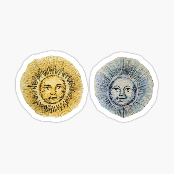 Item preview, Sun and Moon heads designed and sold by CleaViolet.