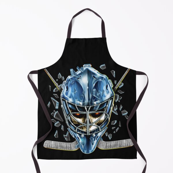 Artikelvorschau, Airbrushed Hockey Maske mit explodierendem Eis mit Schädel entworfen und verkauft von CattleandCrow.