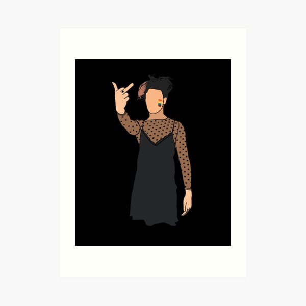 Yungblud in a dress Art Print