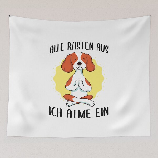 Item preview,  I breathe in. Perfect as a gift idea with a funny saying for everyone who likes to meditate. Fits yoga and mindful people designed and sold by khornholio.