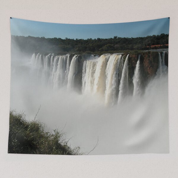 Item preview, Iguazu Iguassu Waterfall Landscape Panorama Scenery Mist, Brazil Argentina designed and sold by worldways.