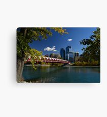 'The Peace Bridge" Calgary Canvas Print