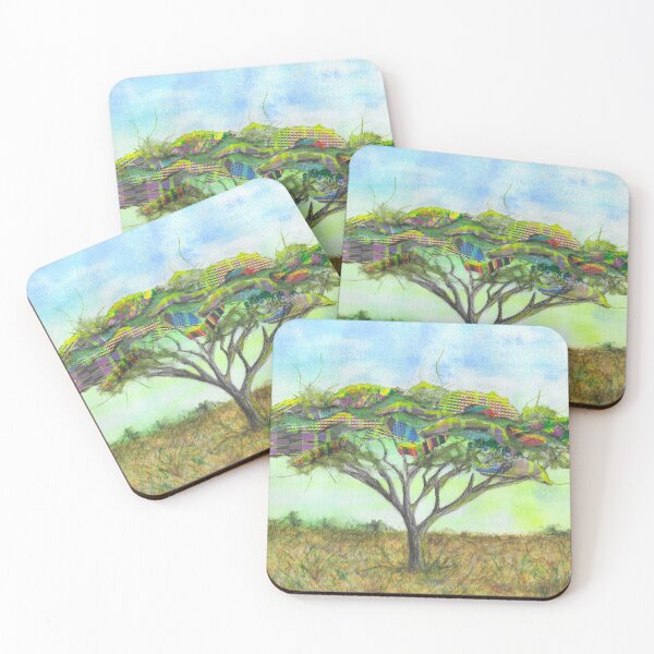 Item preview, African Acasia and Kente Tree designed and sold by AmaRoss.