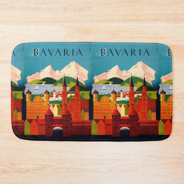 Artikelvorschau, Bavaria vintage travel poster entworfen und verkauft von stickart-marek.