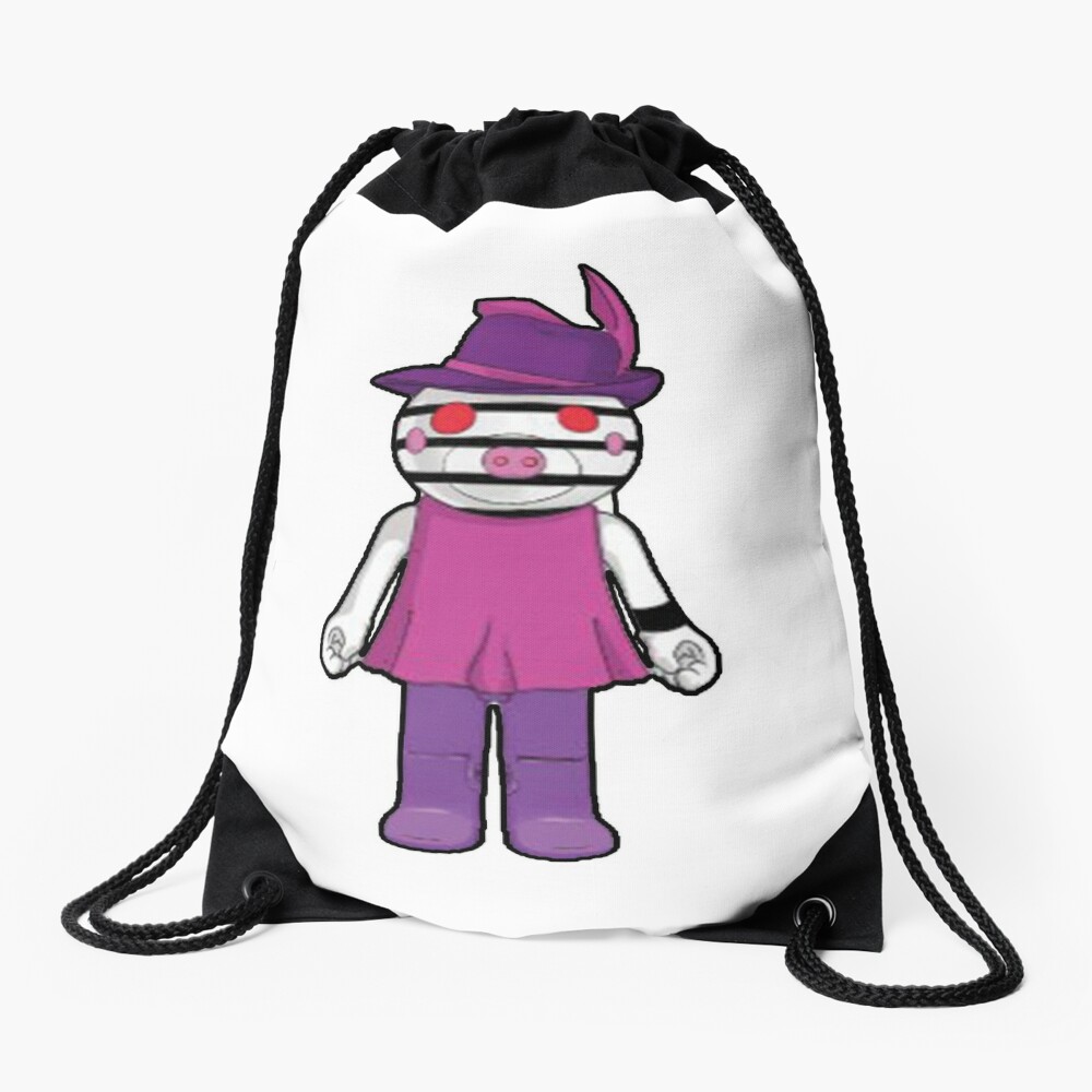 Zizzy Piggy Roblox Roblox Game Roblox Characters Drawstring Bag By Affwebmm Redbubble - roblox characters pic