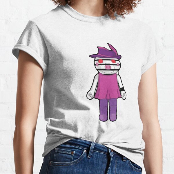 Animations Characters T Shirts Redbubble - full body piggy roblox characters zizzy