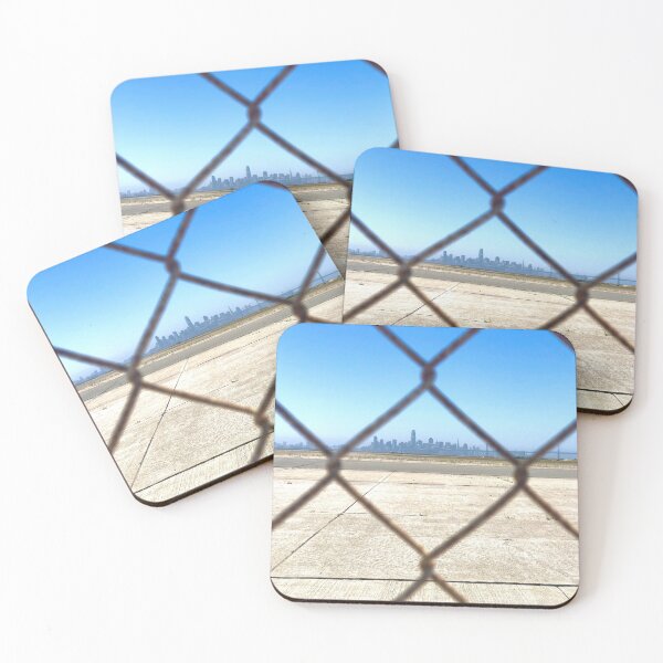 Item preview, View of San Francisco Bay through a fence designed and sold by Aerithcloud01.