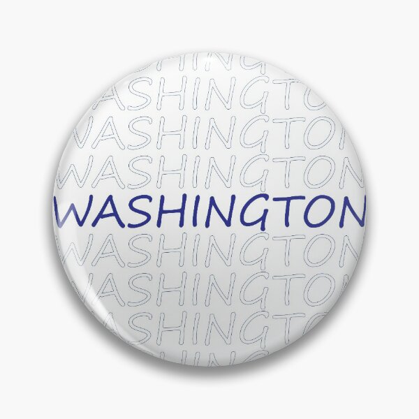Item preview, Washington Repeating Blue Bold Uppercase 2 designed and sold by artbylukas.