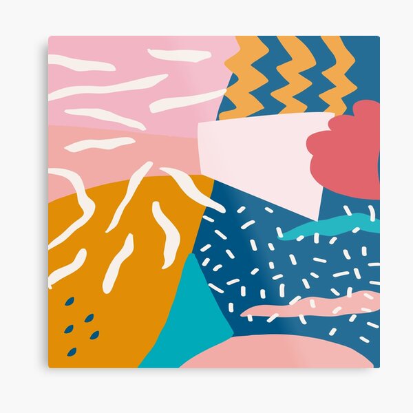 ABSTRACT Metal Print